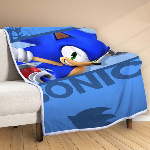 Plaid Idées de décoration Sonic Couverture Polaire Plaid Canapé – Image 2