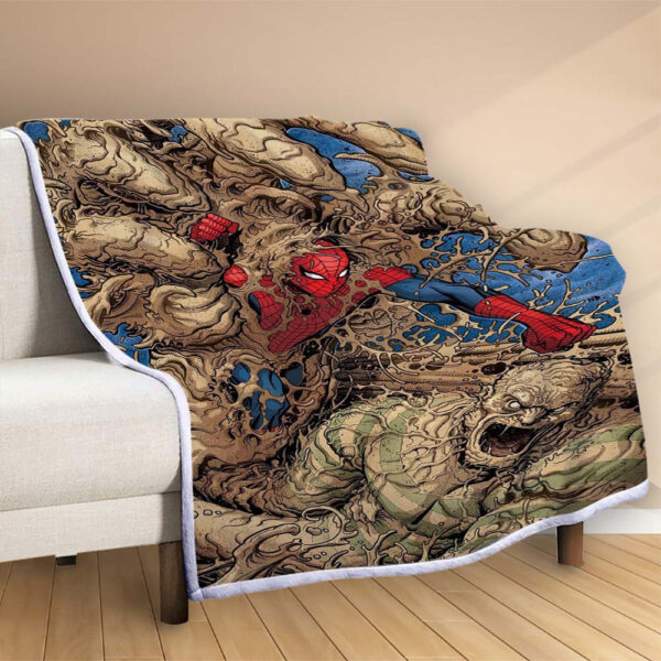 Plaid Spiderman et Sandman Couverture Polaire Plaid Canapé – Image 2