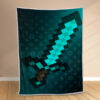 Plaid Épée Minecraft MC 02 Couverture Polaire Plaid Canapé