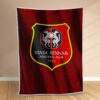 Plaid Stade Rennais FC 4 Couverture Polaire Plaid Canapé