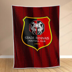 Plaid Stade Rennais FC 4 Couverture Polaire Plaid Canapé