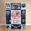 Plaid New York Yankees Baseball Team MLB003 Couverture Polaire Plaid Canapé
