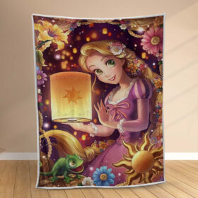 Plaid Raiponce Princesse Tangled Disney 1002 Couverture Polaire Plaid Canapé