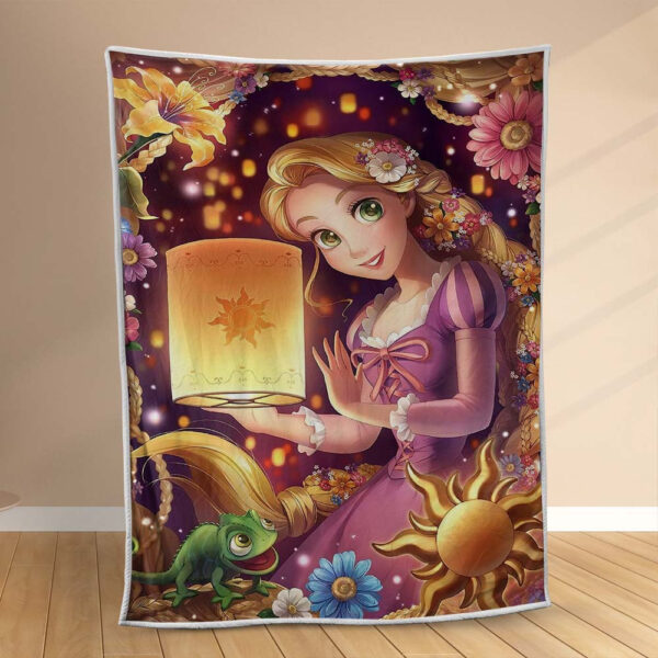 Plaid Raiponce Princesse Tangled Disney 1002 Couverture Polaire Plaid Canapé