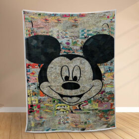 Plaid Mickey Mouse mignon Couverture Polaire Plaid Canapé