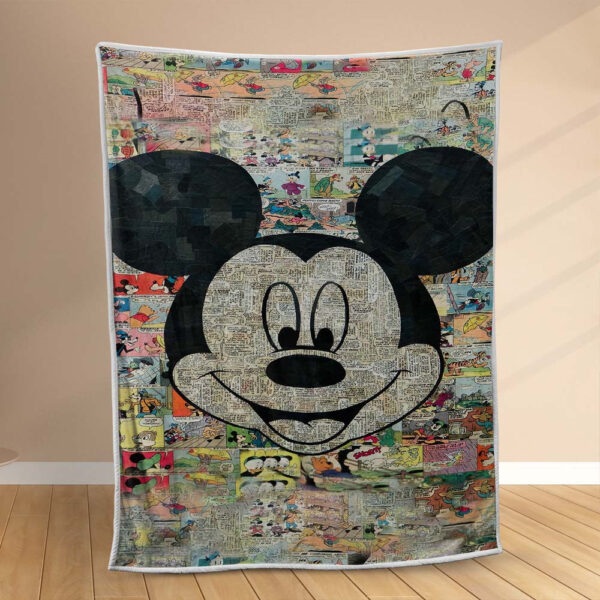 Plaid Mickey Mouse mignon Couverture Polaire Plaid Canapé