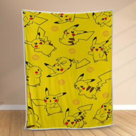 Plaid Pikachu mignon 1002 Couverture Polaire Plaid Canapé