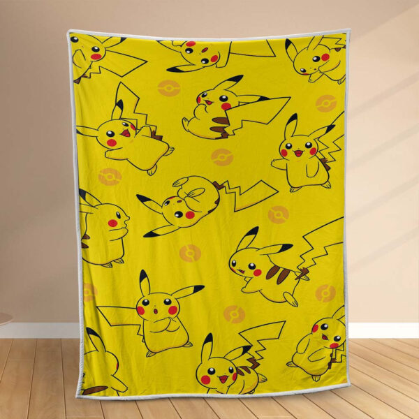 Plaid Pikachu mignon 1002 Couverture Polaire Plaid Canapé