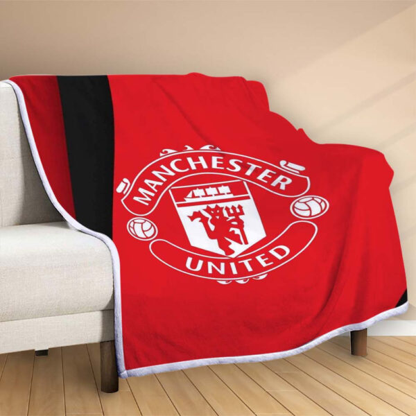 Plaid Manchester United MU FC 9 Couverture Polaire Plaid Canapé – Image 2
