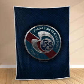 Plaid RC Strasbourg Alsace 3 Couverture Polaire Plaid Canapé