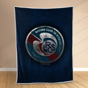 Plaid RC Strasbourg Alsace 3 Couverture Polaire Plaid Canapé