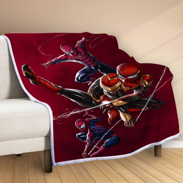 Plaid Spiderman Avengers Marvel 1018 Couverture Polaire Plaid Canapé – Image 2