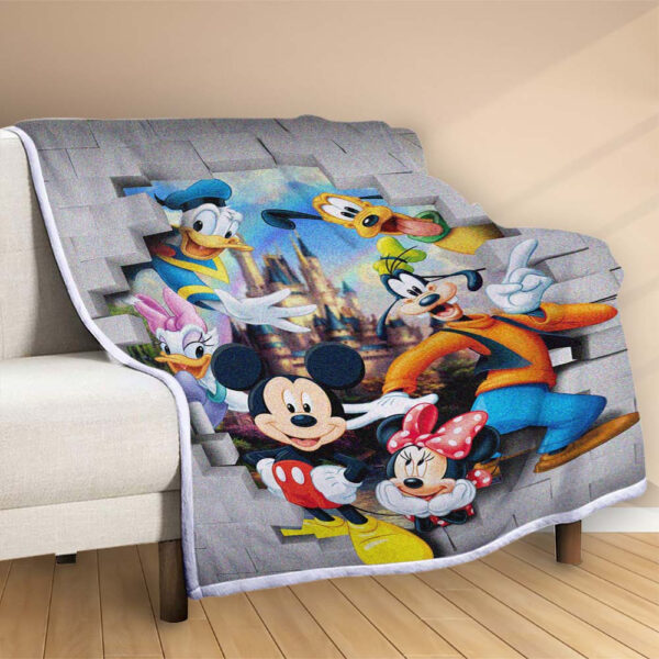 Plaid Mickey Mouse et ses amis Disney Couverture Polaire Plaid Canapé – Image 2