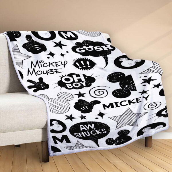 Plaid Mickey Mouse Disney 1002 Couverture Polaire Plaid Canapé – Image 2