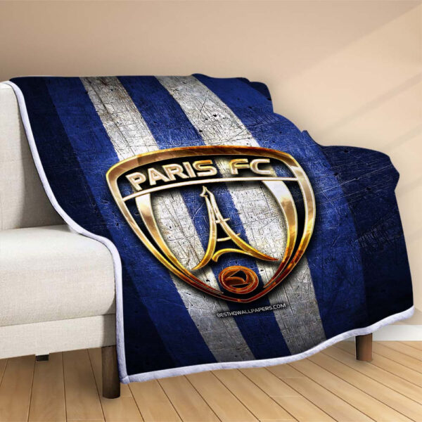 Plaid FC Paris 3 Couverture Polaire Plaid Canapé – Image 2