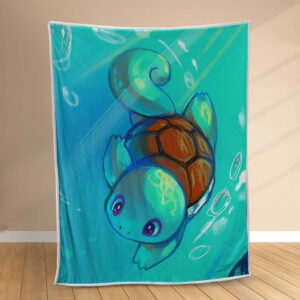 Plaid Pokemon Carapuce Couverture Polaire Plaid Canapé