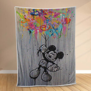 Plaid Peinture à l'huile de Mickey Couverture Polaire Plaid Canapé