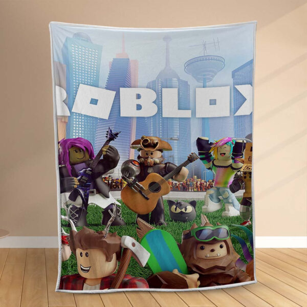 Plaid Jeu de personnages Roblox 1001 Couverture Polaire Plaid Canapé