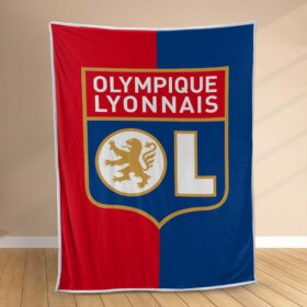 Plaid OL Olympique Lyonnais FC 1 Couverture Polaire Plaid Canapé