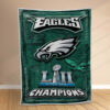 Plaid Champions des Eagles de Philadelphie Couverture Polaire Plaid Canapé