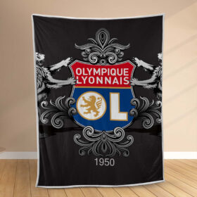 Plaid OL Olympique Lyonnais FC 6 Couverture Polaire Plaid Canapé
