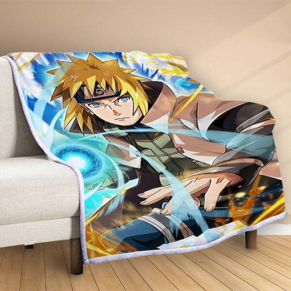 Plaid Naruto Uzumaki Personnage 1012 Couverture Polaire Plaid Canapé – Image 2