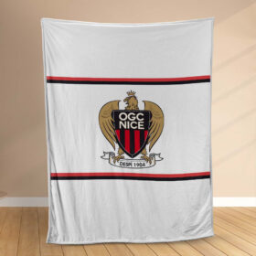Plaid OGC Nice FC 1 Couverture Polaire Plaid Canapé