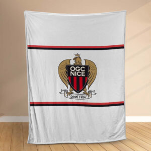 Plaid OGC Nice FC 1 Couverture Polaire Plaid Canapé