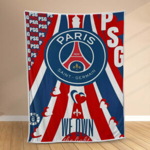 Plaid PSG FC Paris Saint Germain Football Club 9 Couverture Polaire Plaid Canapé