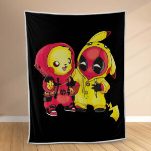 Plaid Pikachu et Deadpool Couverture Polaire Plaid Canapé