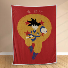 Plaid Son Goku Dragon Ball Z 1015 Couverture Polaire Plaid Canapé