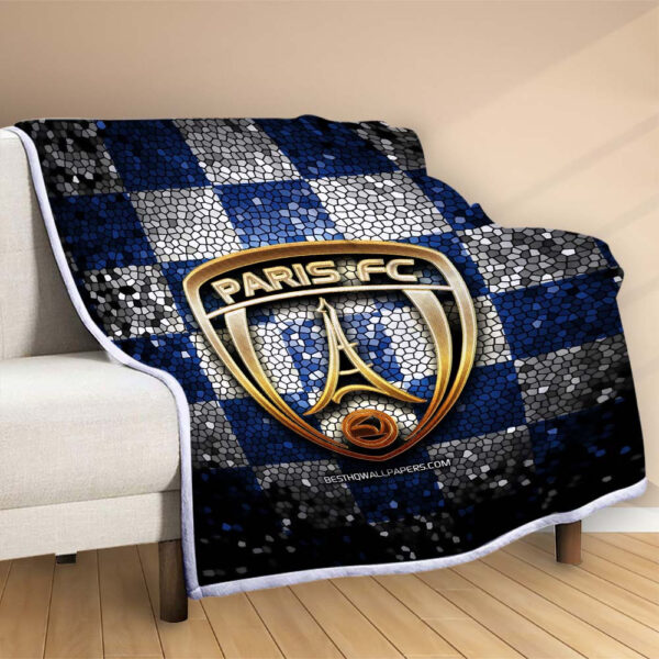 Plaid Paris FC 2 Couverture Polaire Plaid Canapé – Image 2
