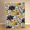 Plaid Super Mario Tous les personnages 1005 Couverture Polaire Plaid Canapé