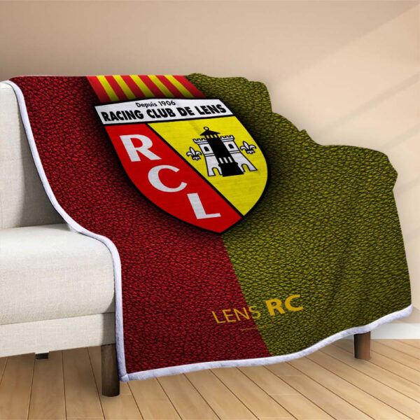 Plaid RC Lens 2 Couverture Polaire Plaid Canapé – Image 2