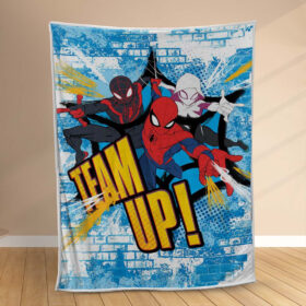 Plaid Spiderman fait équipe Couverture Polaire Plaid Canapé