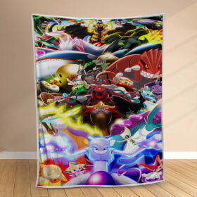 Plaid Pokemon tous les personnages 1001 Couverture Polaire Plaid Canapé