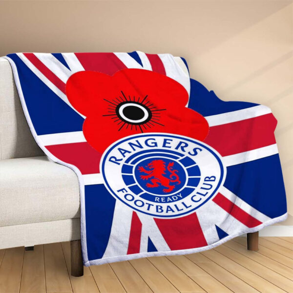 Plaid Rangers Football Club 6 Couverture Polaire Plaid Canapé – Image 2