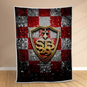 Plaid Stade Brestois 1 Couverture Polaire Plaid Canapé