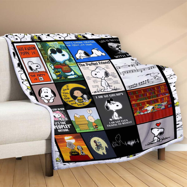 Plaid Snoopy 1001 Couverture Polaire Plaid Canapé – Image 2