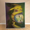 Plaid Pokémon Pikachu et Pochama Couverture Polaire Plaid Canapé