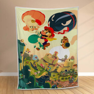 Plaid Super Mario Nintendo 1007 Couverture Polaire Plaid Canapé