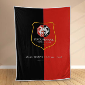 Plaid Stade Rennais FC 1 Couverture Polaire Plaid Canapé
