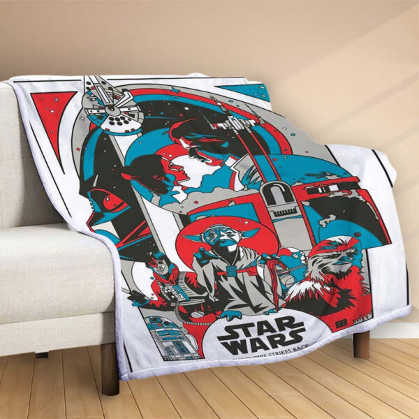 Plaid Star Wars L'Empire contre-attaque Couverture Polaire Plaid Canapé – Image 2