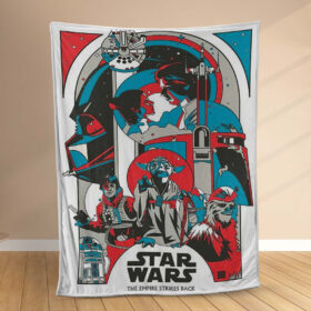 Plaid Star Wars L’Empire contre-attaque Couverture Polaire Plaid Canapé