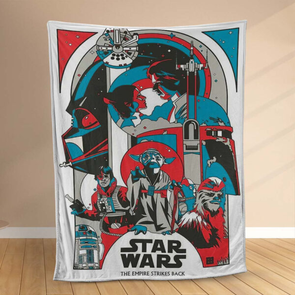 Plaid Star Wars L'Empire contre-attaque Couverture Polaire Plaid Canapé