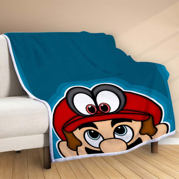 Plaid Super Mario Odyssée Couverture Polaire Plaid Canapé – Image 2