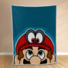Plaid Super Mario Odyssée Couverture Polaire Plaid Canapé
