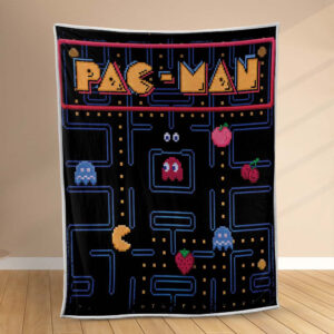 Plaid Jeu Pacman 1003 Couverture Polaire Plaid Canapé