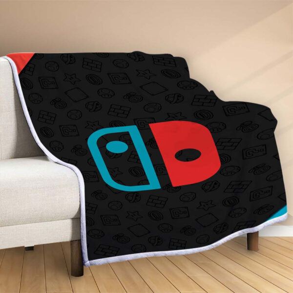 Plaid Icône Nintendo 1001 Couverture Polaire Plaid Canapé – Image 2