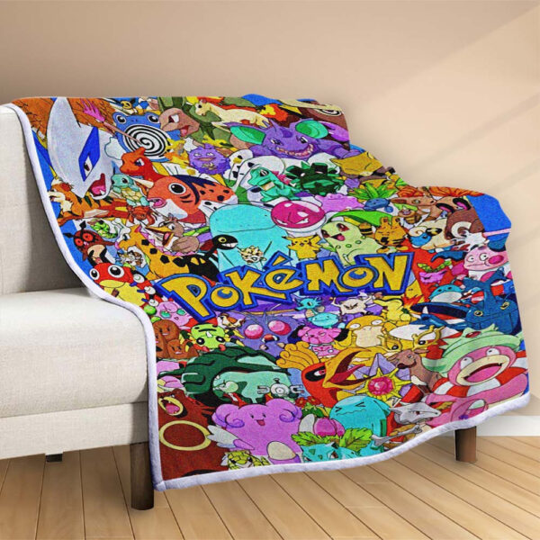 Plaid Pokémon Couverture Polaire Plaid Canapé – Image 2